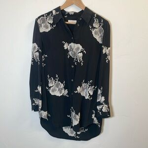 Equipment slim signature blouse small